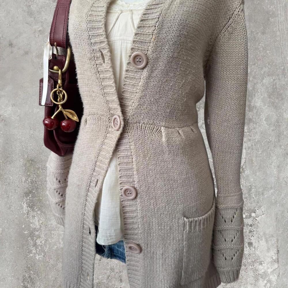 Cozy Coquette Basic Chunky Oversized Sweater Card… - image 2